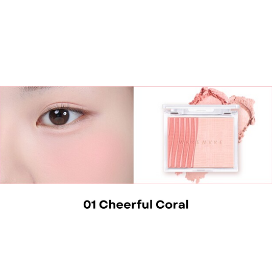 WAKEMAKE Sheer Layering Dual Blusher (5 Colours)  - Glowii Beauty