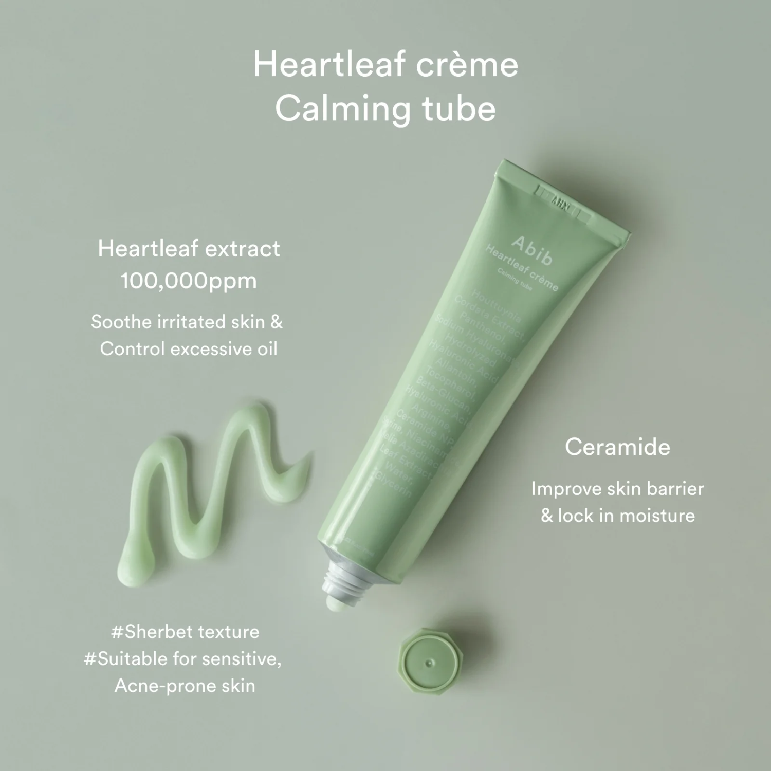 Abib Heartleaf Creme Calming Tube 75ml  - Glowii Beauty