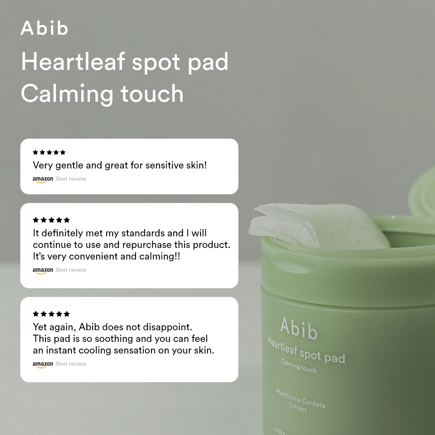 Abib Heartleaf Spot Pad Calming Touch 80pcs  - Glowii Beauty
