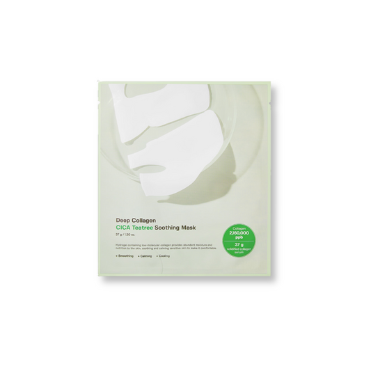 Deep Collagen Cica Teatree Soothing Mask 4Pcs