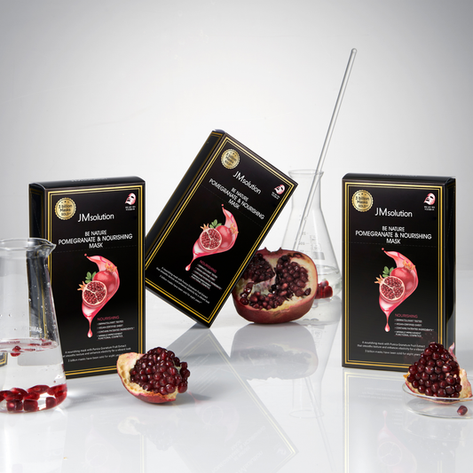 JMsolution Be Nature Pomegranate & Nourishing Mask Box [10pcs] - Shop K-Beauty in Australia