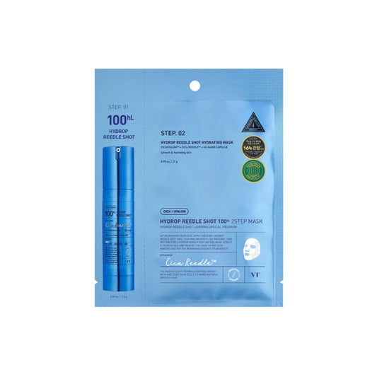 VT Cosmetics Hydrop Reedle Shot 100Hl 2-Step Mask 1Pc - Shop at Glowii Beauty