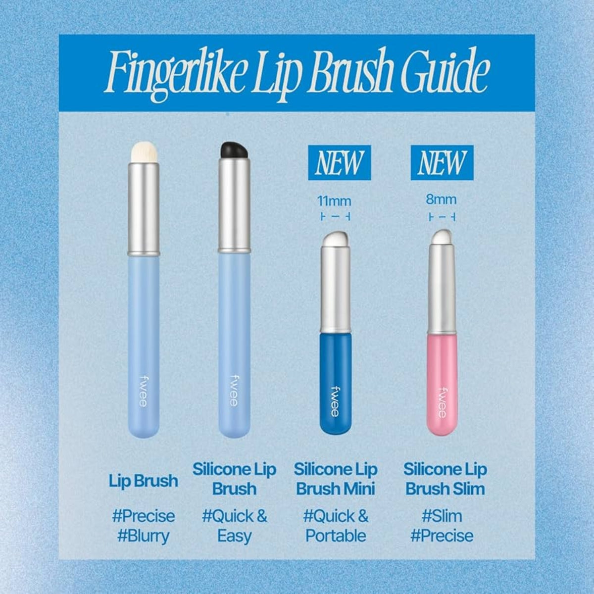 Fwee Fingerlike Silicone Lip Brush Mini 13G - Shop at Glowii Beauty