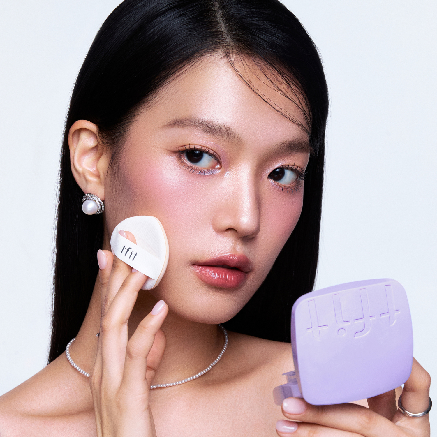 TFIT Base Fit Tone Up Sun Cushion SPF50+ PA++++ - Shop now at Glowii Beauty