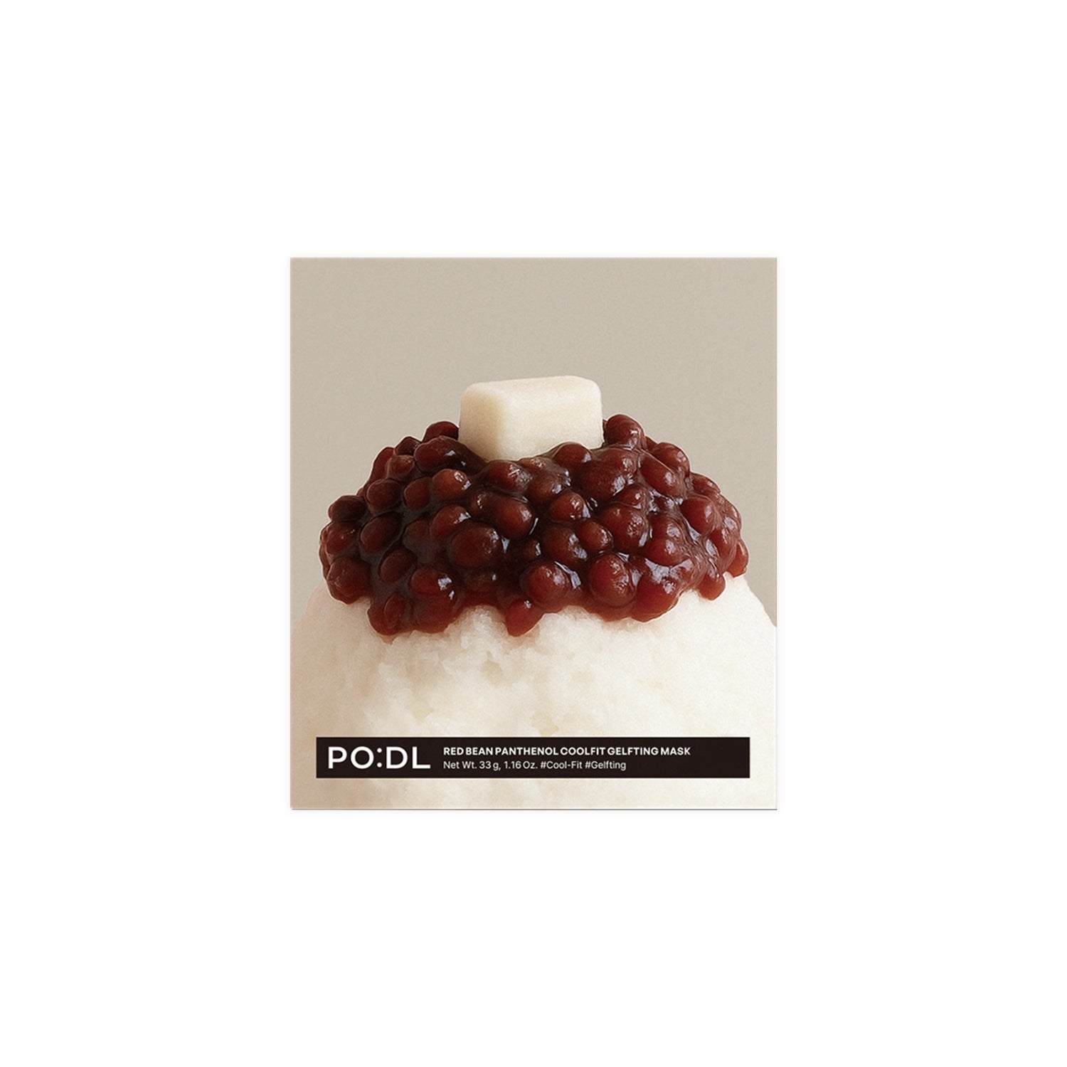 PO:DL Red Bean Panthenol Coolfit Gelfting Mask [1pc] - Shop K-Beauty in Australia
