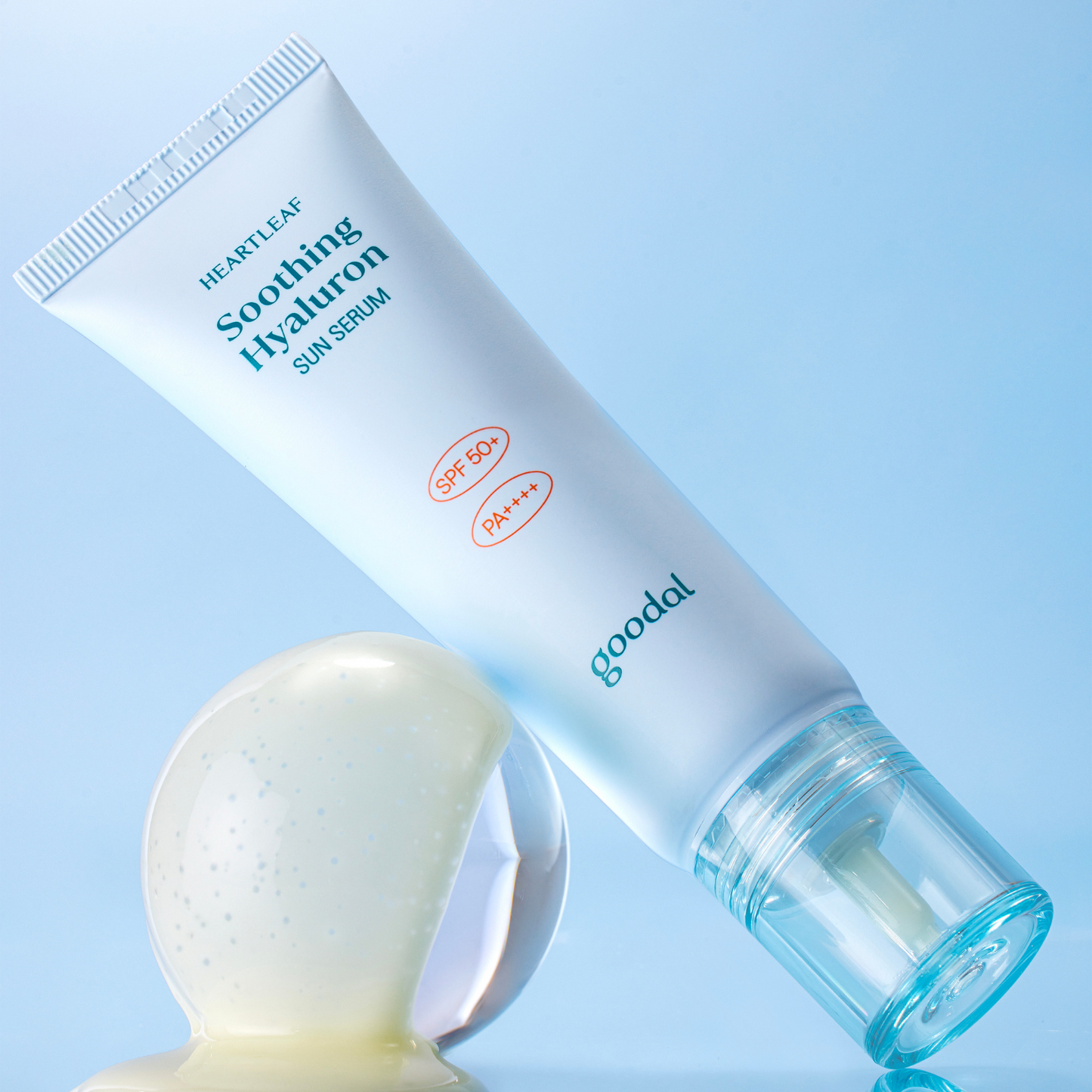 Goodal Heartleaf Soothing Hyaluron Sun Serum SPF 50+ PA++++ 50ml - Shop now at Glowii Beauty