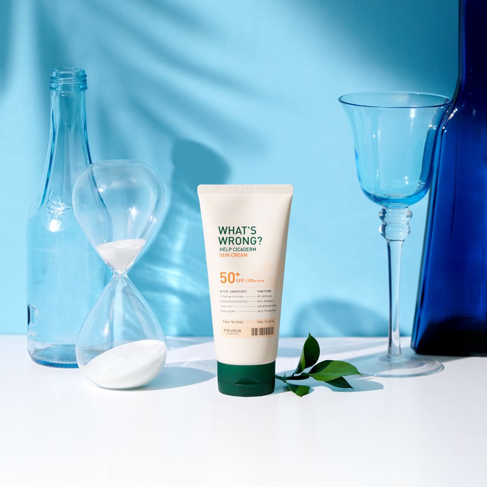 Frudia What's Wrong Help Cicaderm Sun Cream 50g  - Glowii Beauty