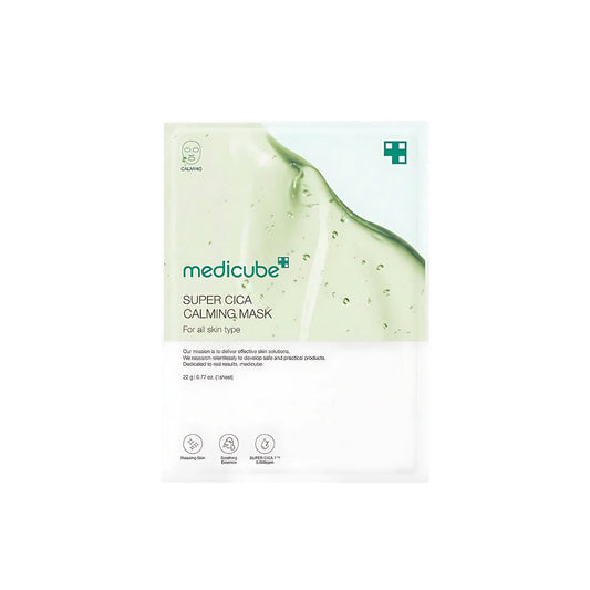MEDICUBE Super Cica Calming Mask 22G 1Pc - Shop at Glowii Beauty