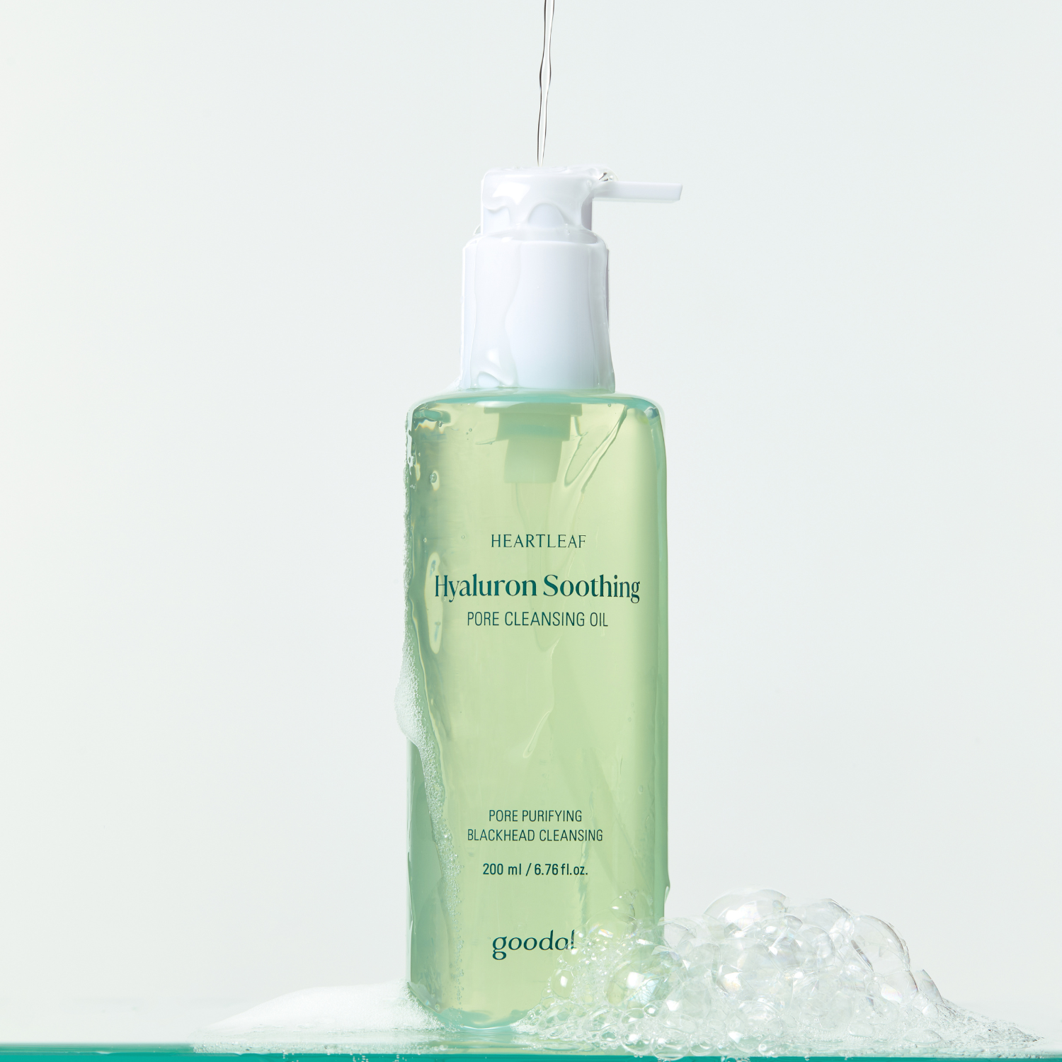 Goodal Houttuynia Cordata Hyaluron Soothing Pore Cleansing Oil 200ml - Shop now at Glowii Beauty