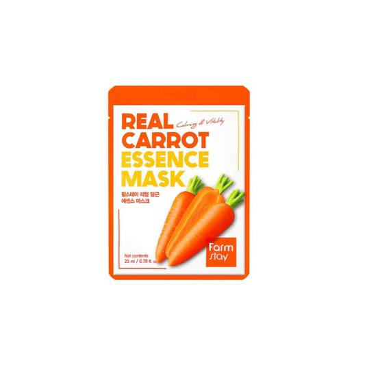 Farmstay Real Carrot Essence Mask 1pc  - Glowii Beauty
