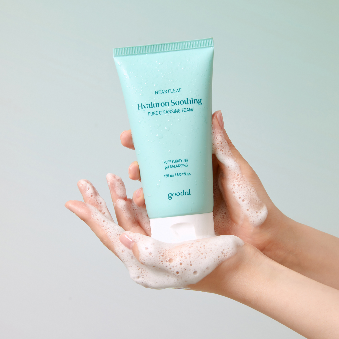 Goodal Houttuynia Cordata Hyaluron Soothing Pore Cleansing Foam 150ml  - Glowii Beauty