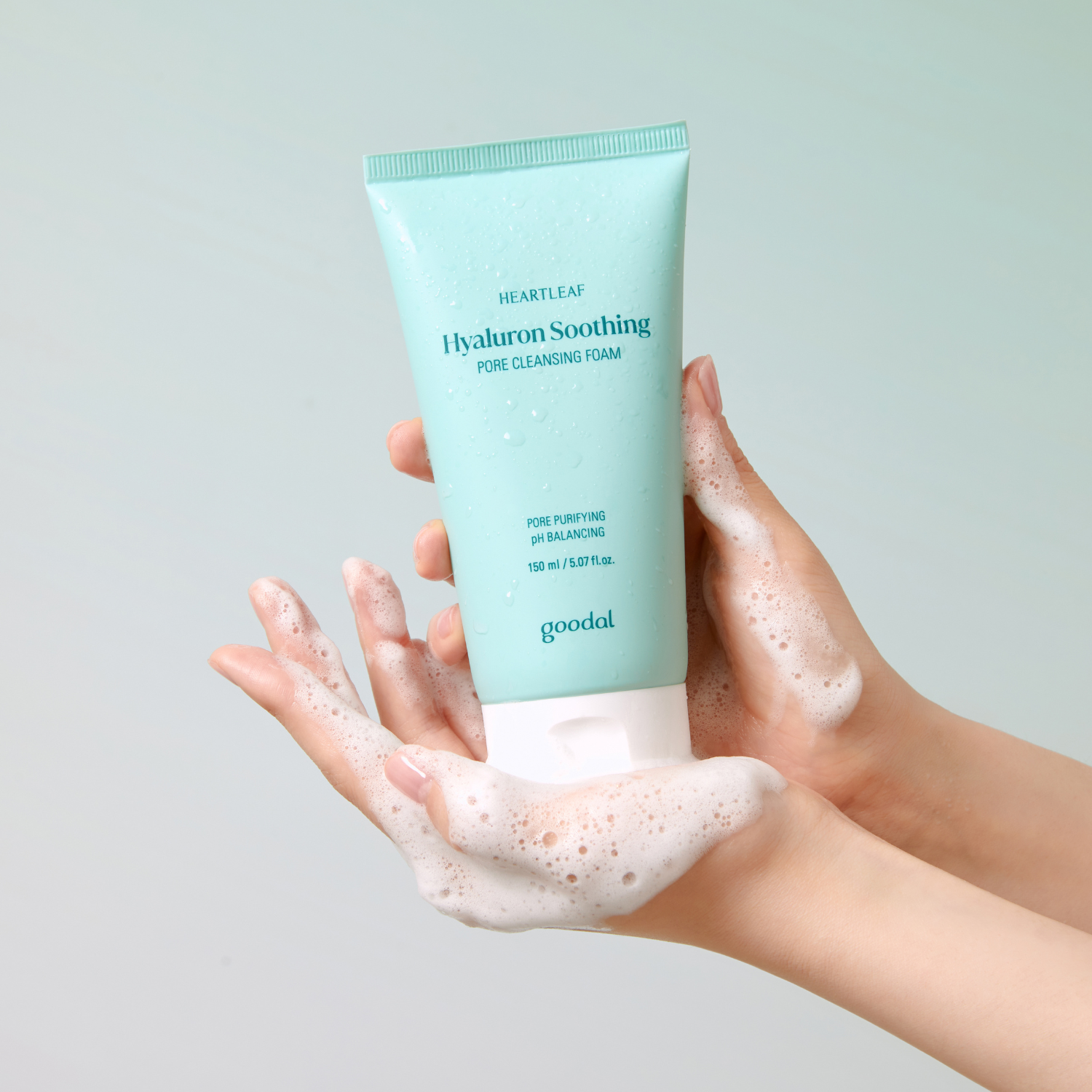 Goodal Houttuynia Cordata Hyaluron Soothing Pore Cleansing Foam 150ml  - Glowii Beauty