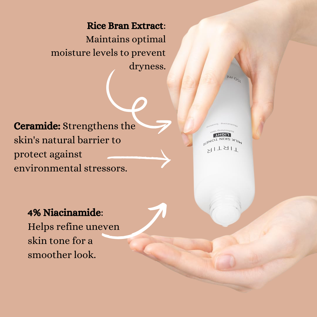 TIRTIR Milk Skin Toner Light 150ml  - Glowii Beauty