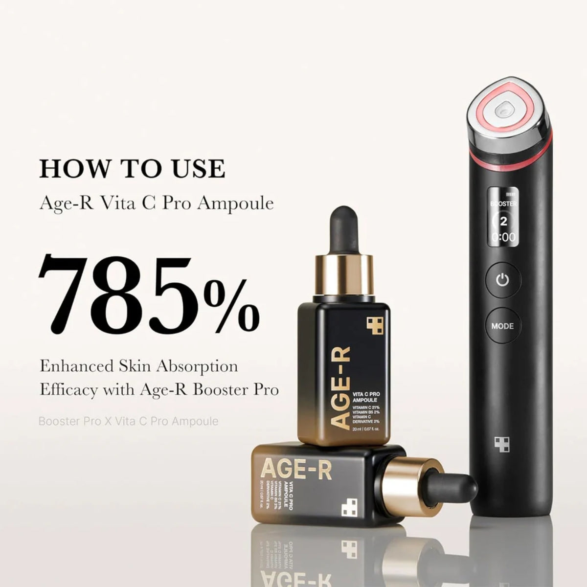 MEDICUBE Age-R Vita C Pro Ampoule 20Ml - Shop at Glowii Beauty