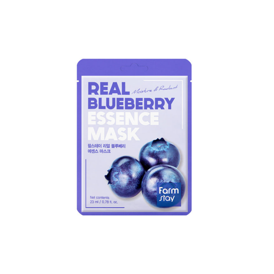 Farmstay Real Blueberry Essence Mask 1pc  - Glowii Beauty