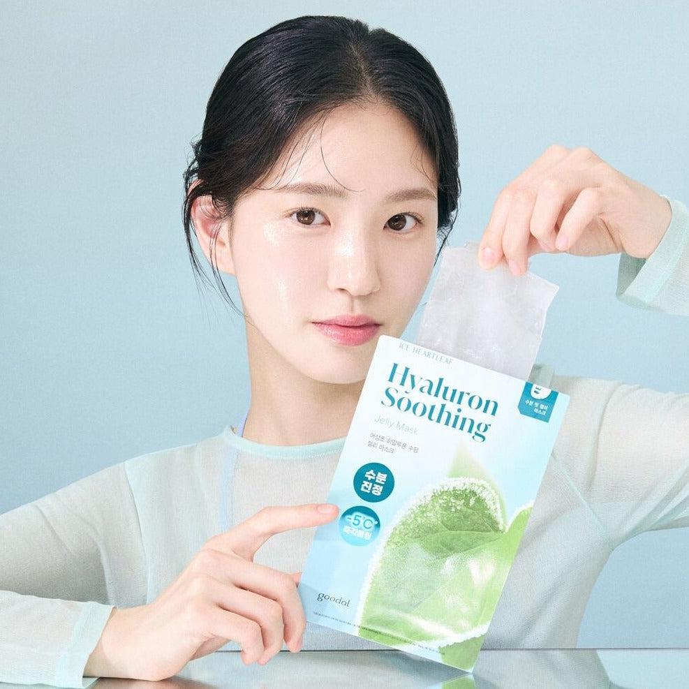 Goodal Houttuynia Cordata Hyaluron Soothing Jelly Mask 1pc  - Glowii Beauty