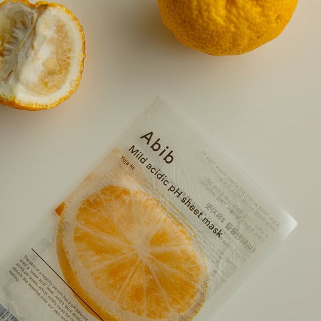 AbibMild Acidic pH Sheet Mask Yuja Fit 1pc - Shop now at Glowii Beauty