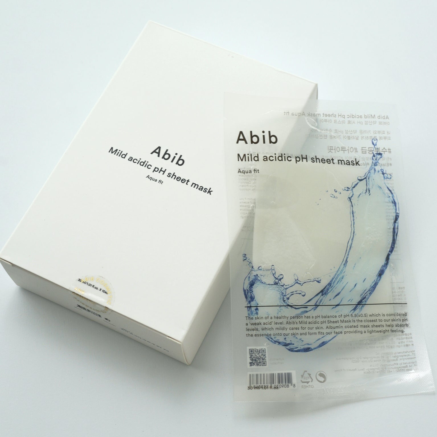 AbibMild Acidic pH Sheet Mask Aqua Fit 1pc - Shop now at Glowii Beauty