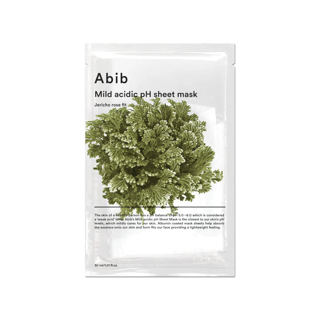 Abib Mild Acidic Ph Sheet Mask JERICHO ROSE FIT 1 piece - Shop now at Glowii Beauty