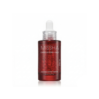 Missha PDRN Nad Firming Repair Serum 30ml bottle, showcasing the sleek packaging and clear liquid serum inside.