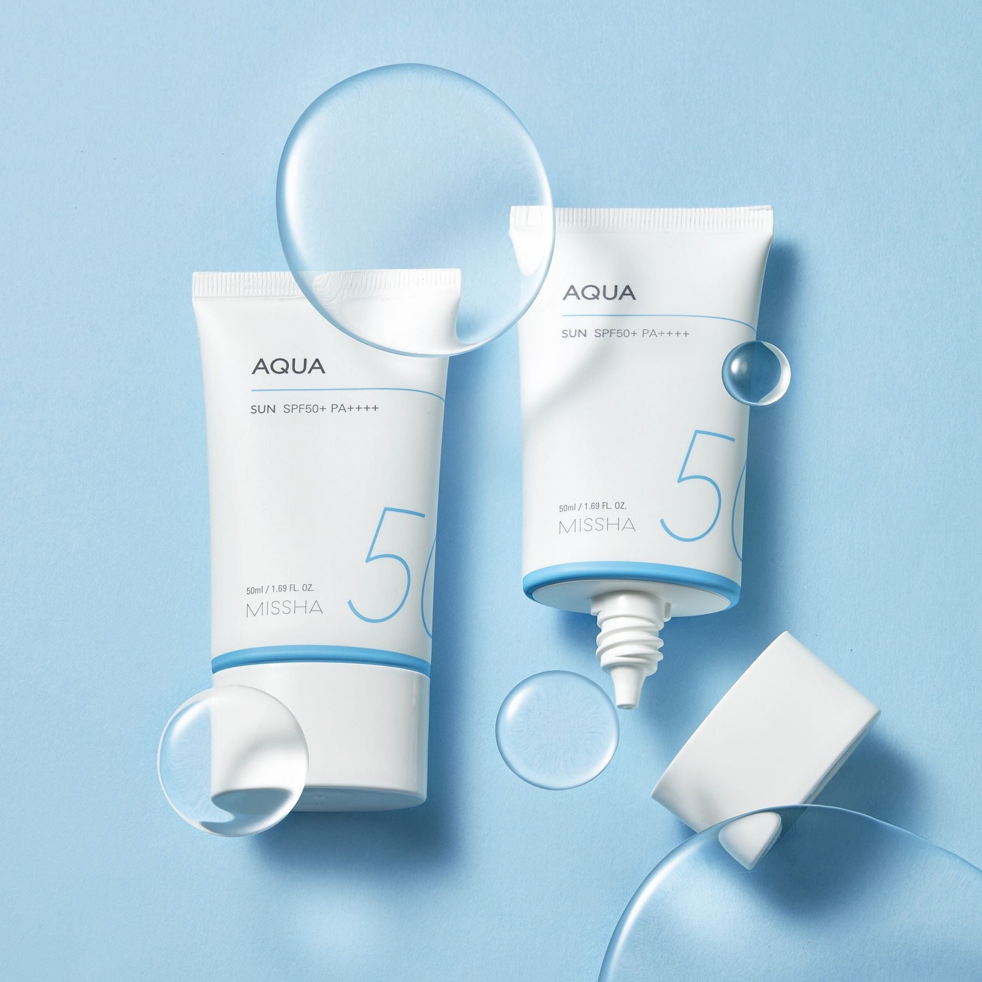 Missha All Around Safe Block Aqua Sun SPF50+/PA++++ 50ml  - Glowii Beauty