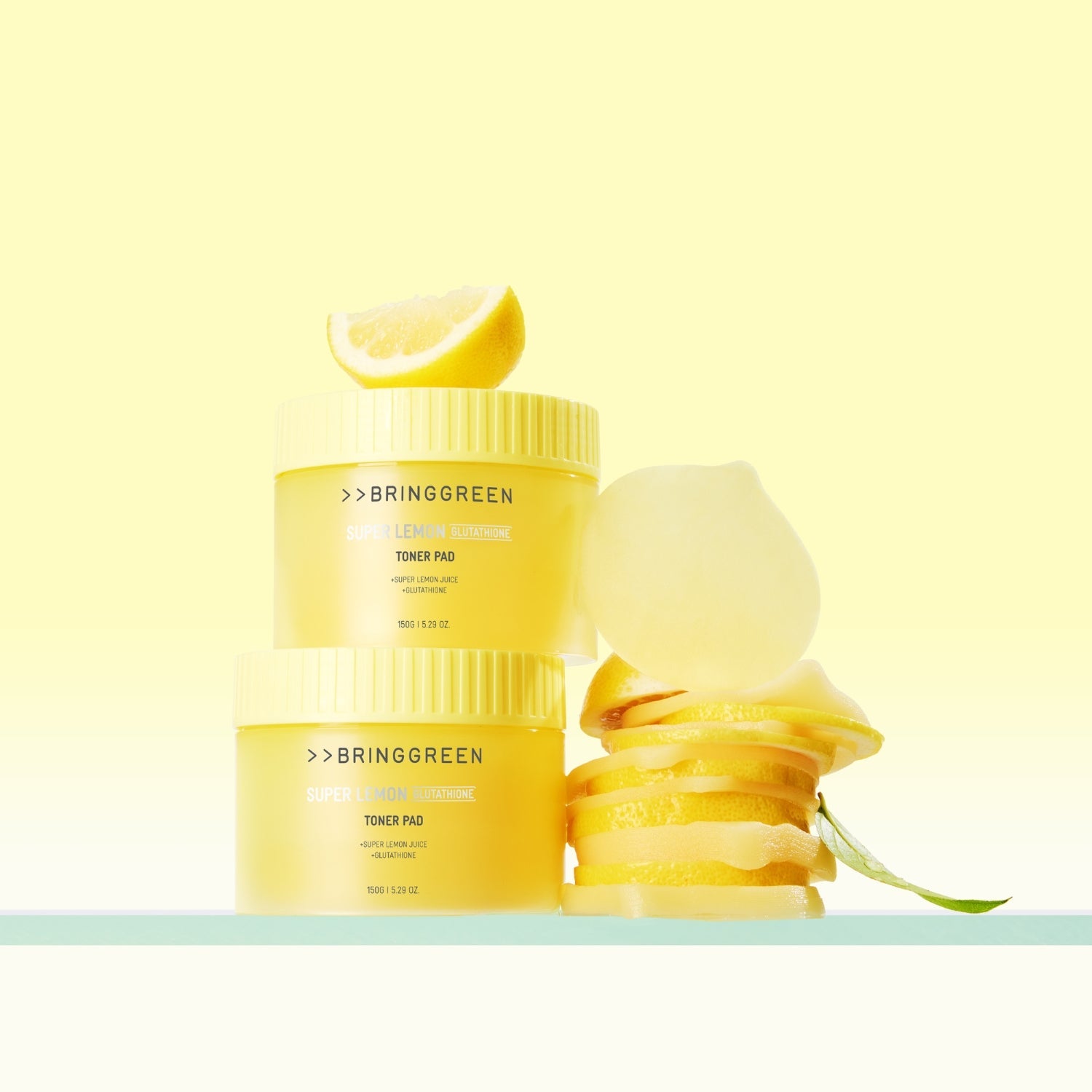 BRING GREEN Super Lemon Glutathione Toner Pad