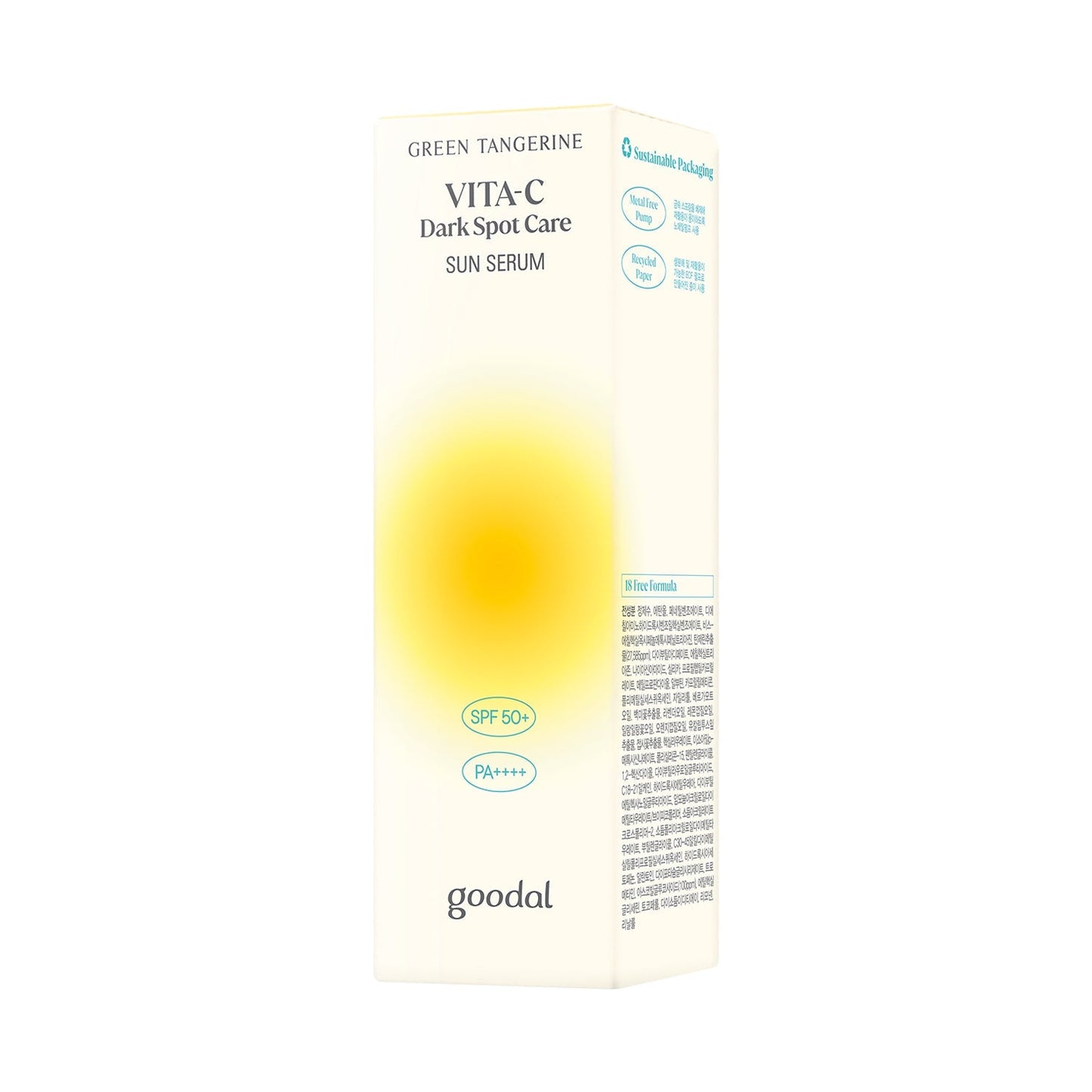 GoodalGreen Tangerine Vita C Dark Spot Care Sun Serum 50ml - Shop now at Glowii Beauty