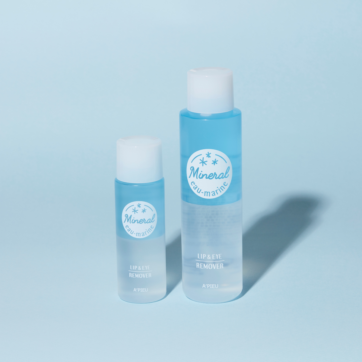 A'pieu Mineral Lip & Eye Remover Large Volume Eau-Marine 250ml  - Glowii Beauty