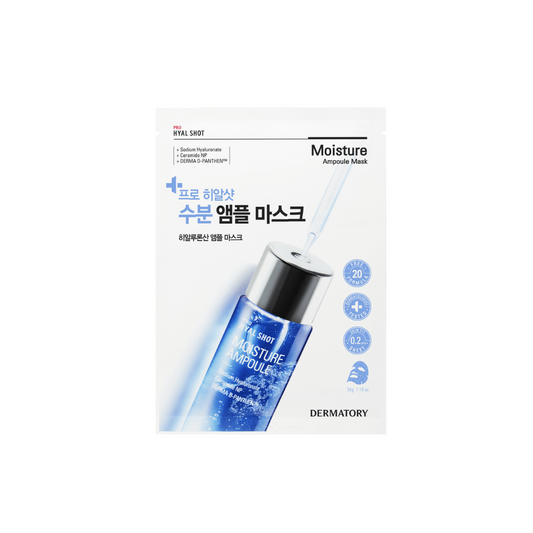 Dermatory Pro Hyal Shot Moisture Ampoule Mask 1pc  - Shop now at Glowii Beauty