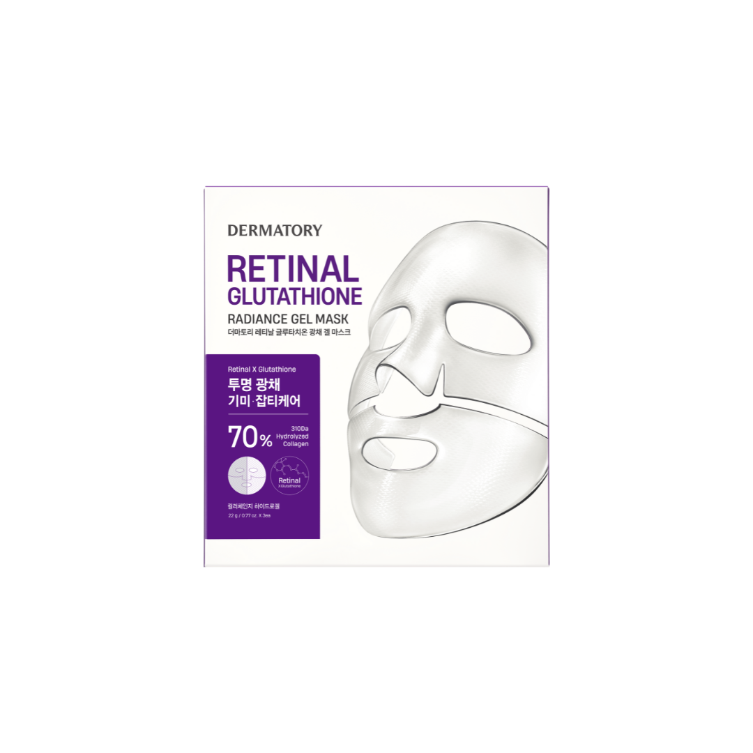 Dermatory Retinal Glutathione Radiance Gel Mask 1pc - Shop now at Glowii Beauty