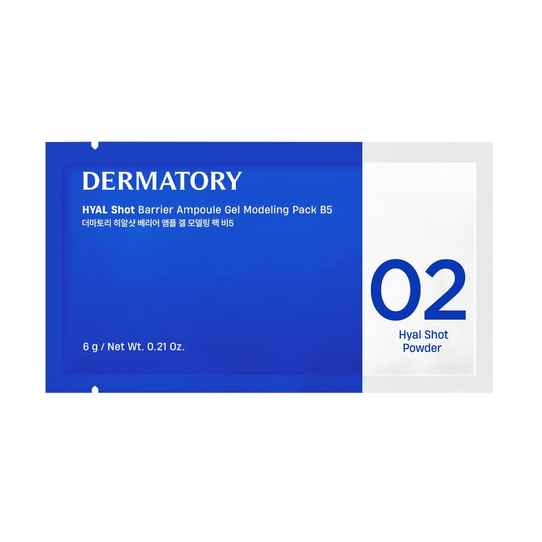 Dermatory Hyal Shot Barrier Ampoule Gel Modelling Pack B5 66g - Shop now at Glowii Beauty