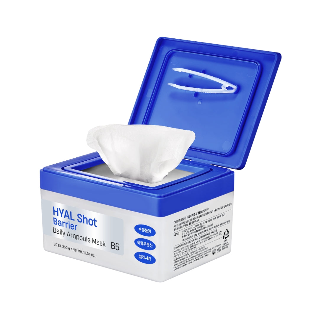 Dermatory Hyal Shot Barrier Daily Ampoule Mask B5 30pcs - Shop now at Glowii Beauty