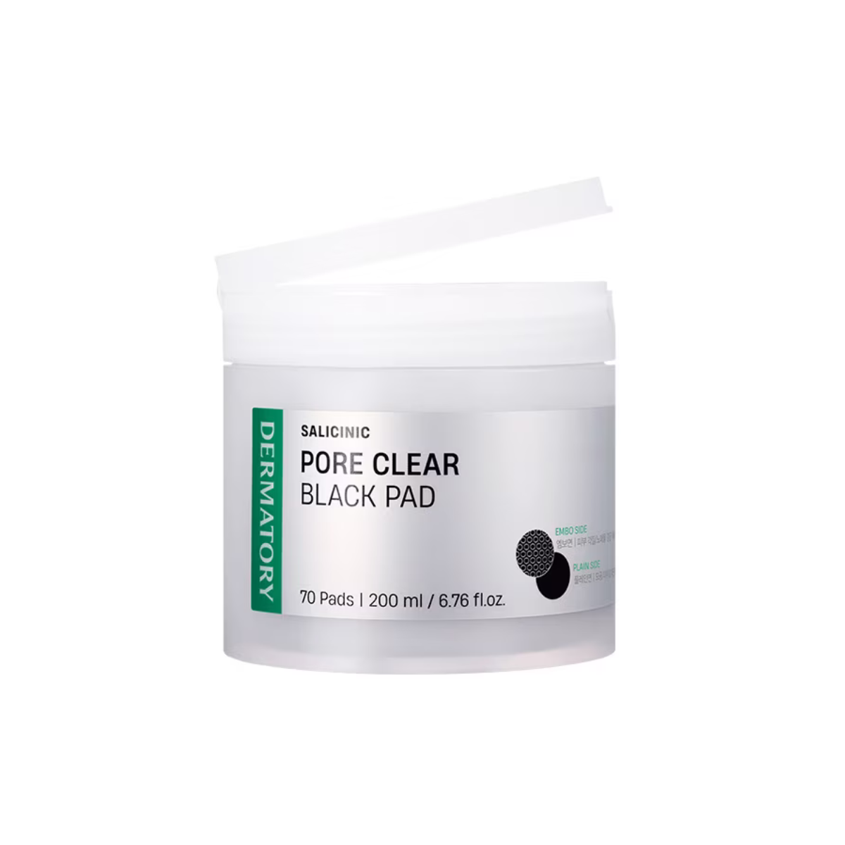 Dermatory Salicinic Pore Clear Black Pad 70Pieces - Shop now at Glowii Beauty