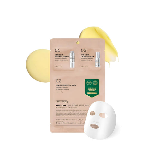VT Cosmetics Reedle Shot Vita-Light All-In-One 3 Step Mask 1Pc - Shop at Glowii Beauty