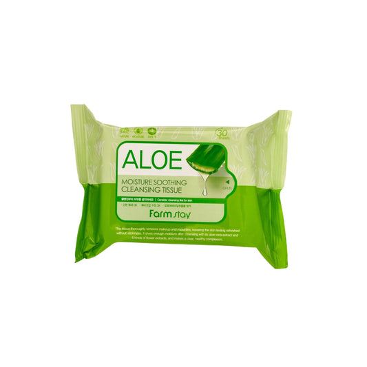 Farmstay Aloe Moisture Soothing Cleansing Tissue 120g x 30Sheets