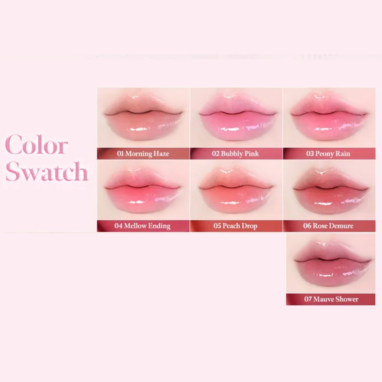 Dew Stain Sheer Lip Gloss (7 Shades)