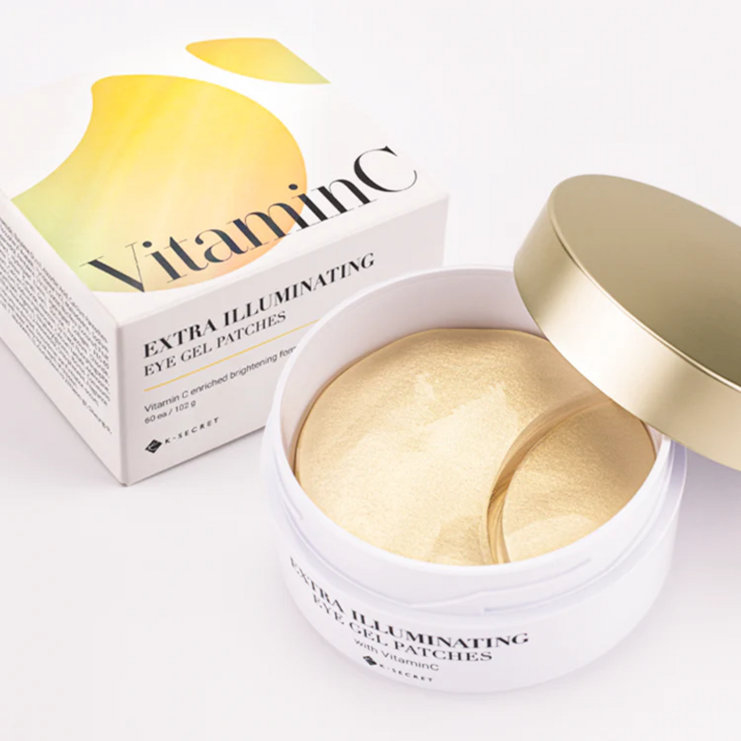 K-Secret Extra Illuminating Eye Gel Patches (Vitamin C) 102g - Shop K-Beauty in Glowii Beauty!