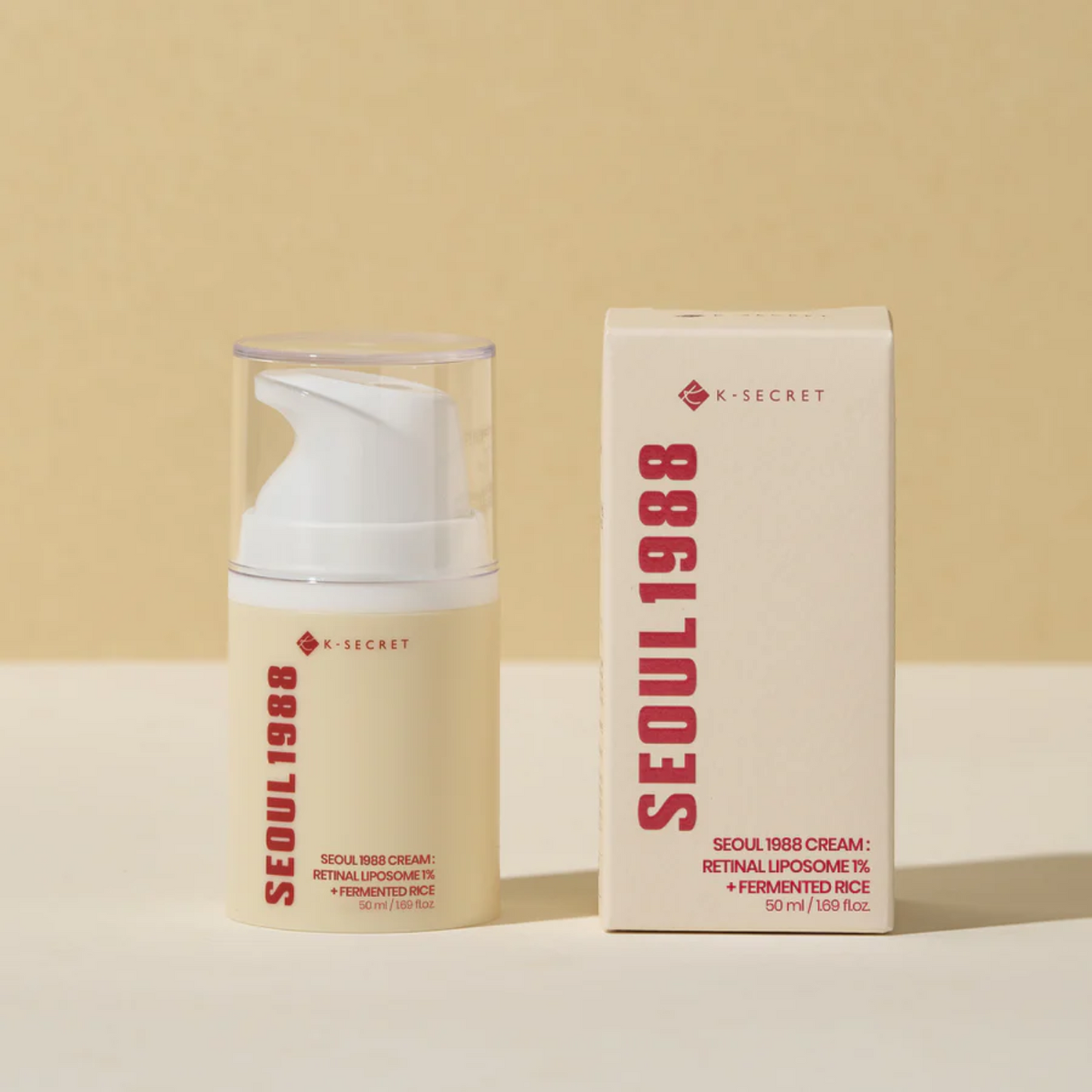 K-Secret Seoul 1988 Cream : Retinal Liposome 1% + Fermented Rice 50ml - Shop K-Beauty in Glowii Beauty!