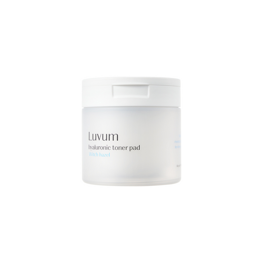 Luvum Witch Hazel Hyaluronic Toner Pad 60pcs  - Glowii Beauty