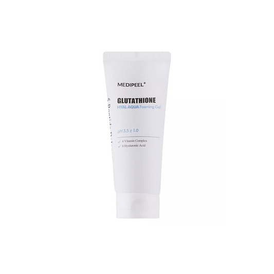 MEDI-PEEL Glutathione Hyal Aqua Foaming Gel Cleanser 150ml  - Glowii Beauty