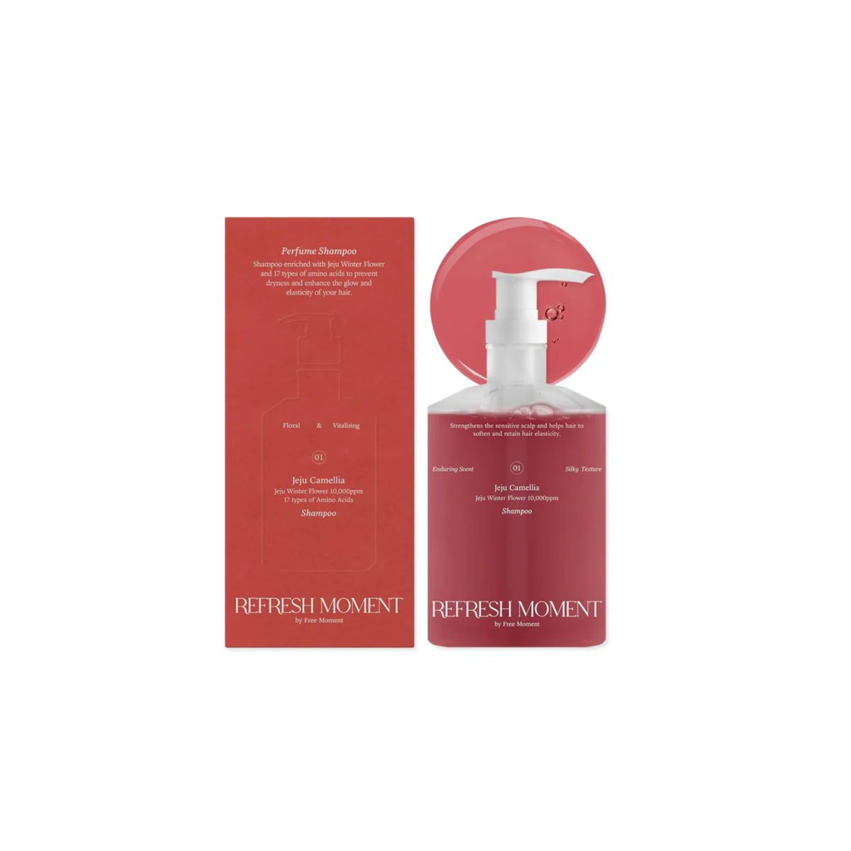Free Moment Refresh Moment Perfume Shampoo 01 Jeju Camellia 500ml - Shop K-Beauty in Australia