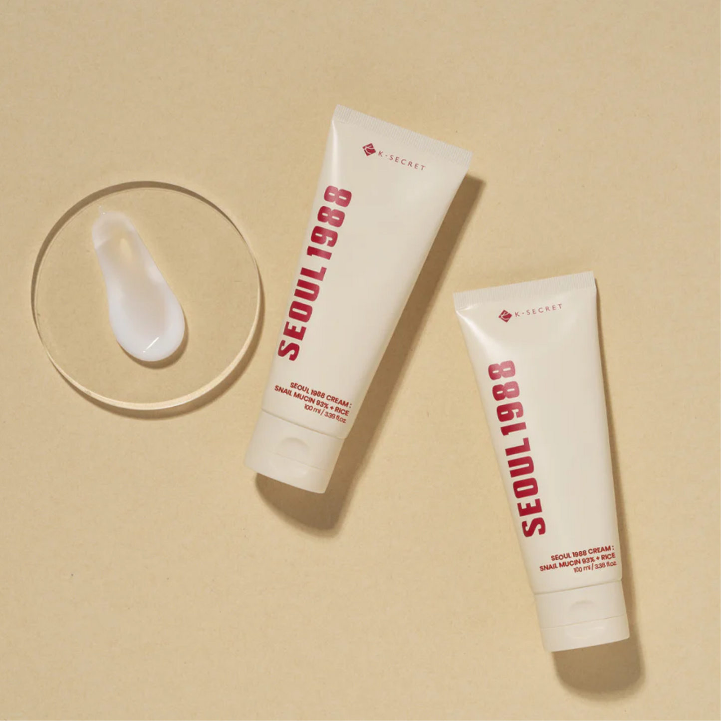 K-Secret Seoul 1988 Cream : Snail Mucin 93% + Rice 100ml - Shop K-Beauty in Glowii Beauty!