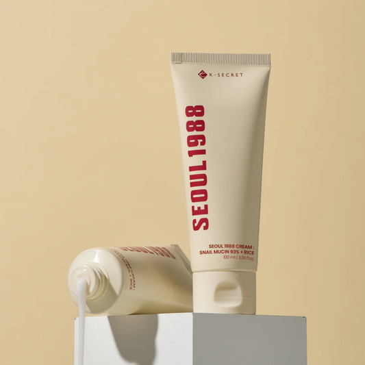 K-Secret Seoul 1988 Cream : Snail Mucin 93% + Rice 100ml - Shop K-Beauty in Glowii Beauty!