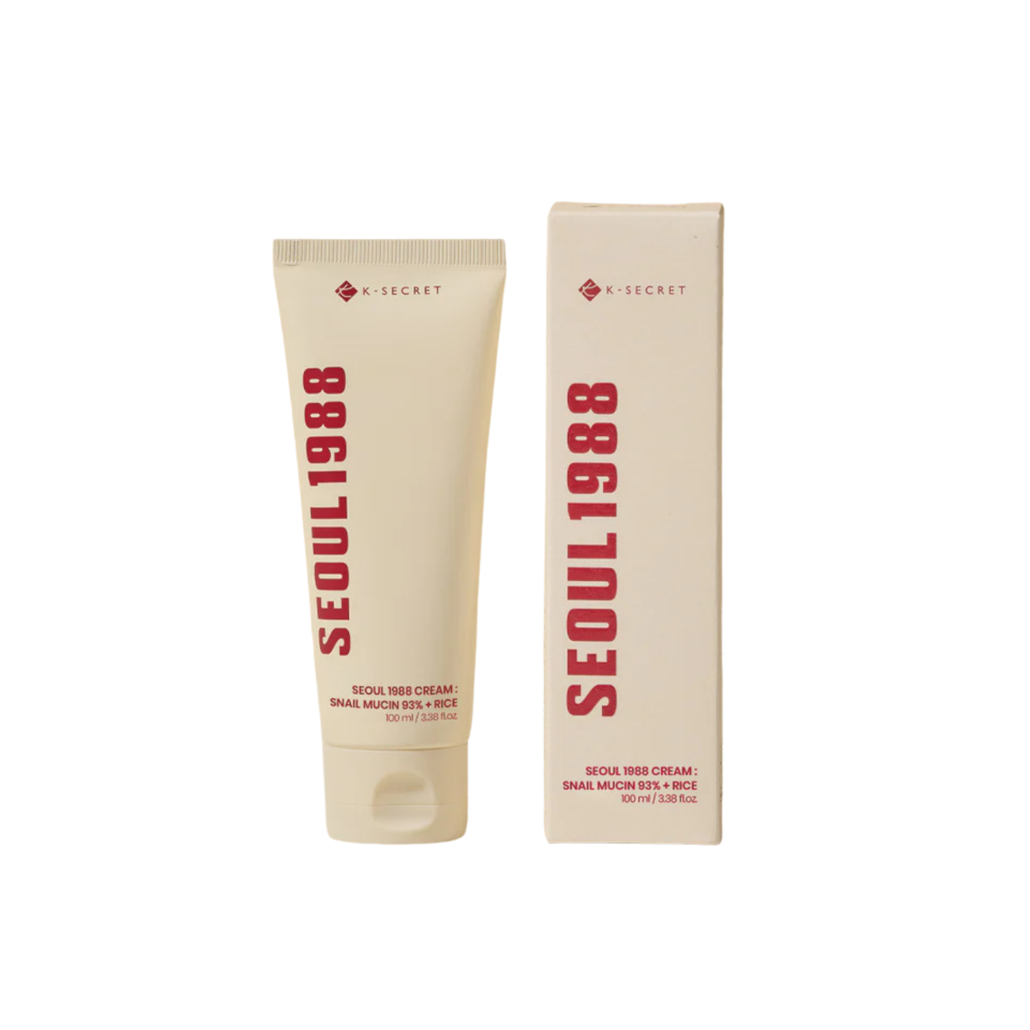 K-Secret Seoul 1988 Cream : Snail Mucin 93% + Rice 100ml - Shop K-Beauty in Glowii Beauty!