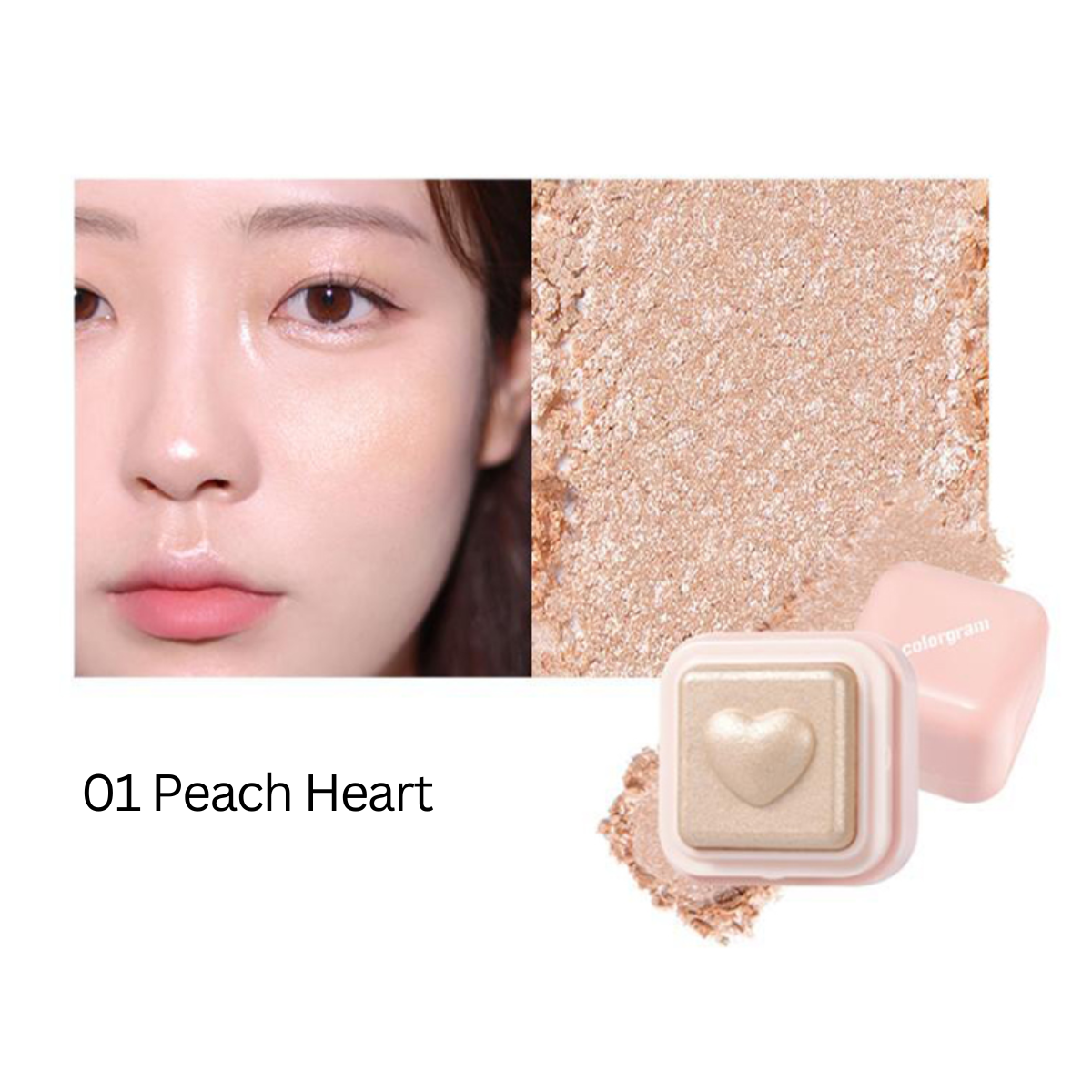 COLORGRAM [New] Milk Bling Heartlighter (5 Shades)  - Glowii Beauty