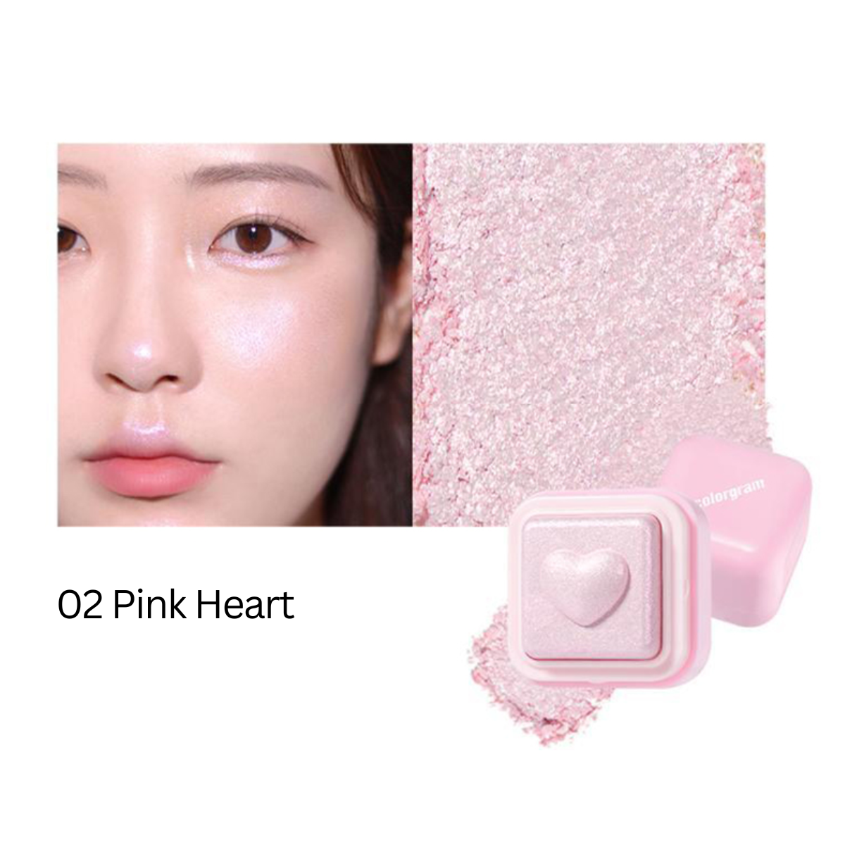 COLORGRAM [New] Milk Bling Heartlighter (5 Shades)  - Glowii Beauty