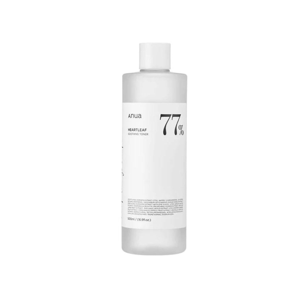 Anua Heartleaf 77% Soothing Toner 500ml  - Glowii Beauty