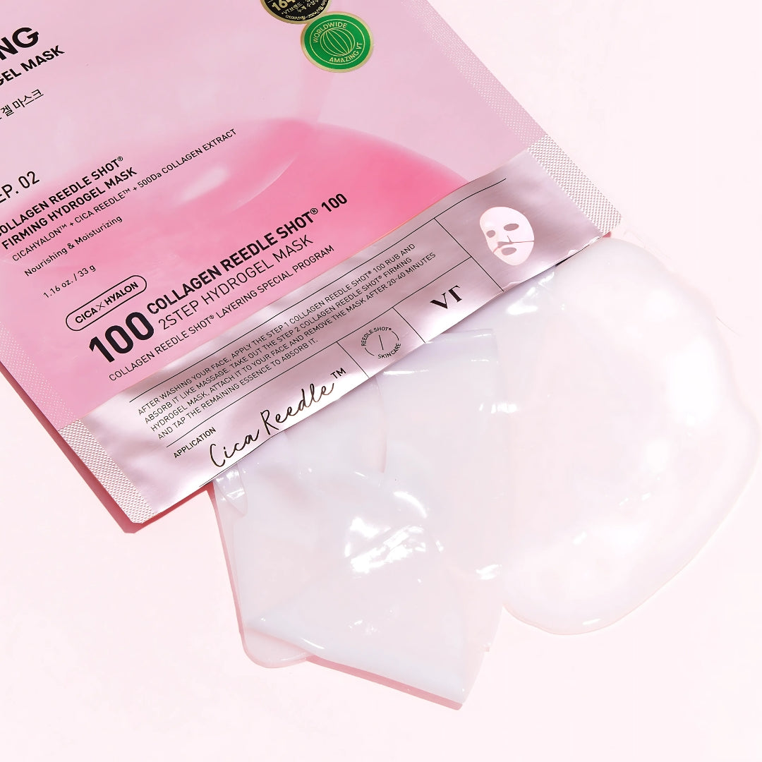 VT Cosmetics Collagen Reedle Shot 100 2Step Mask 1pc - Shop at Glowii Beauty