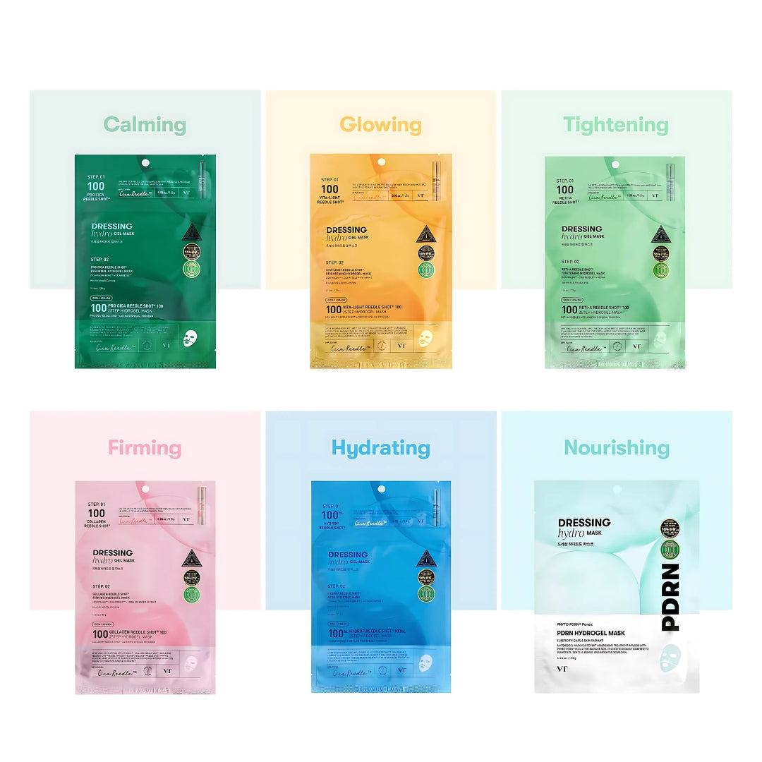 VT Cosmetics Pro Cica Reedle Shot 100 2Step Hydrogel Mask 1pc - Shop at Glowii Beauty