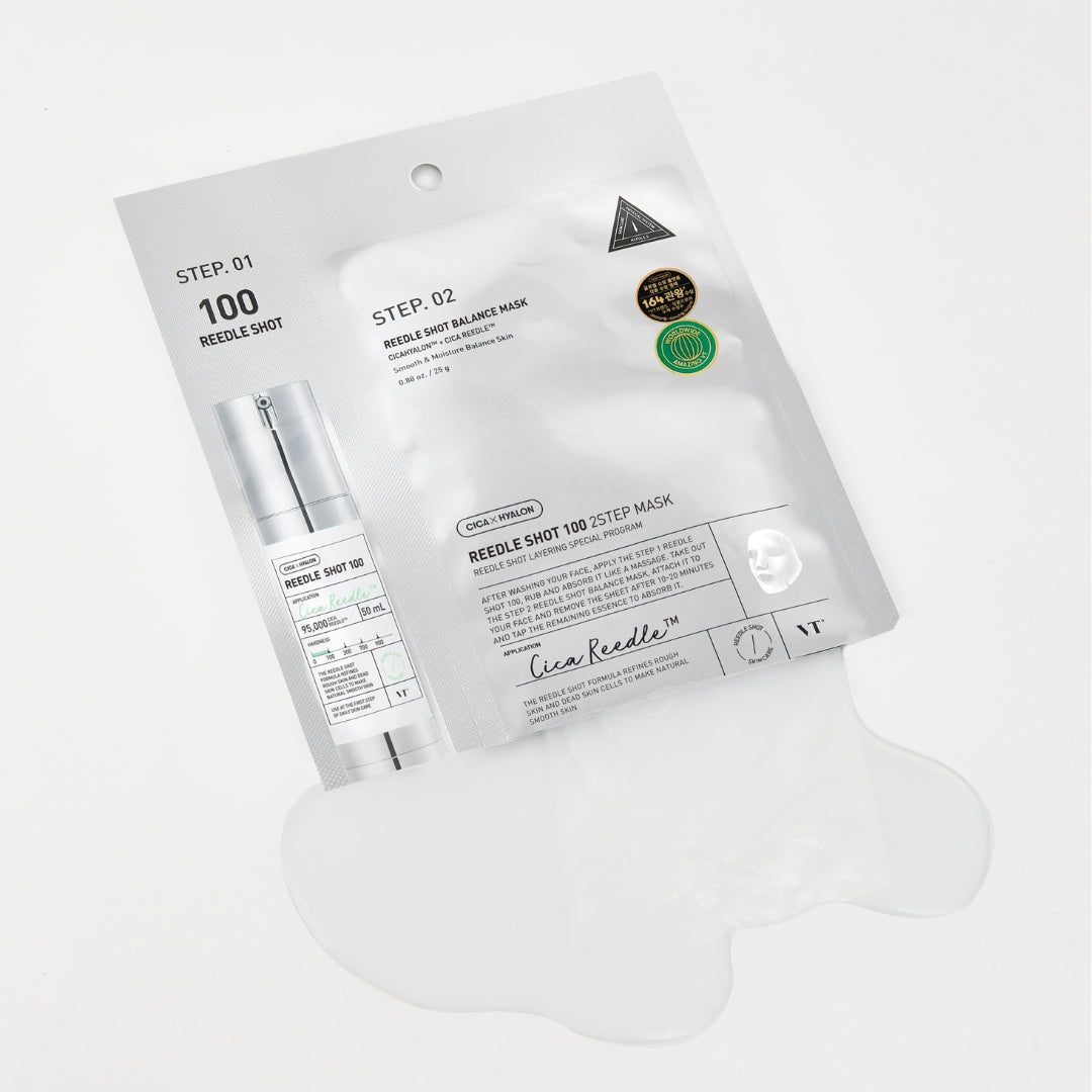 VT Cosmetics Reedle Shot 100 2Step Mask 1pc - Shop at Glowii Beauty